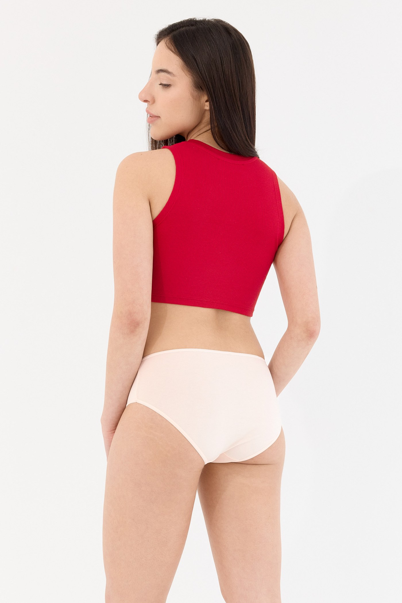 Air Pudra Yüksek Bel Slip Külot