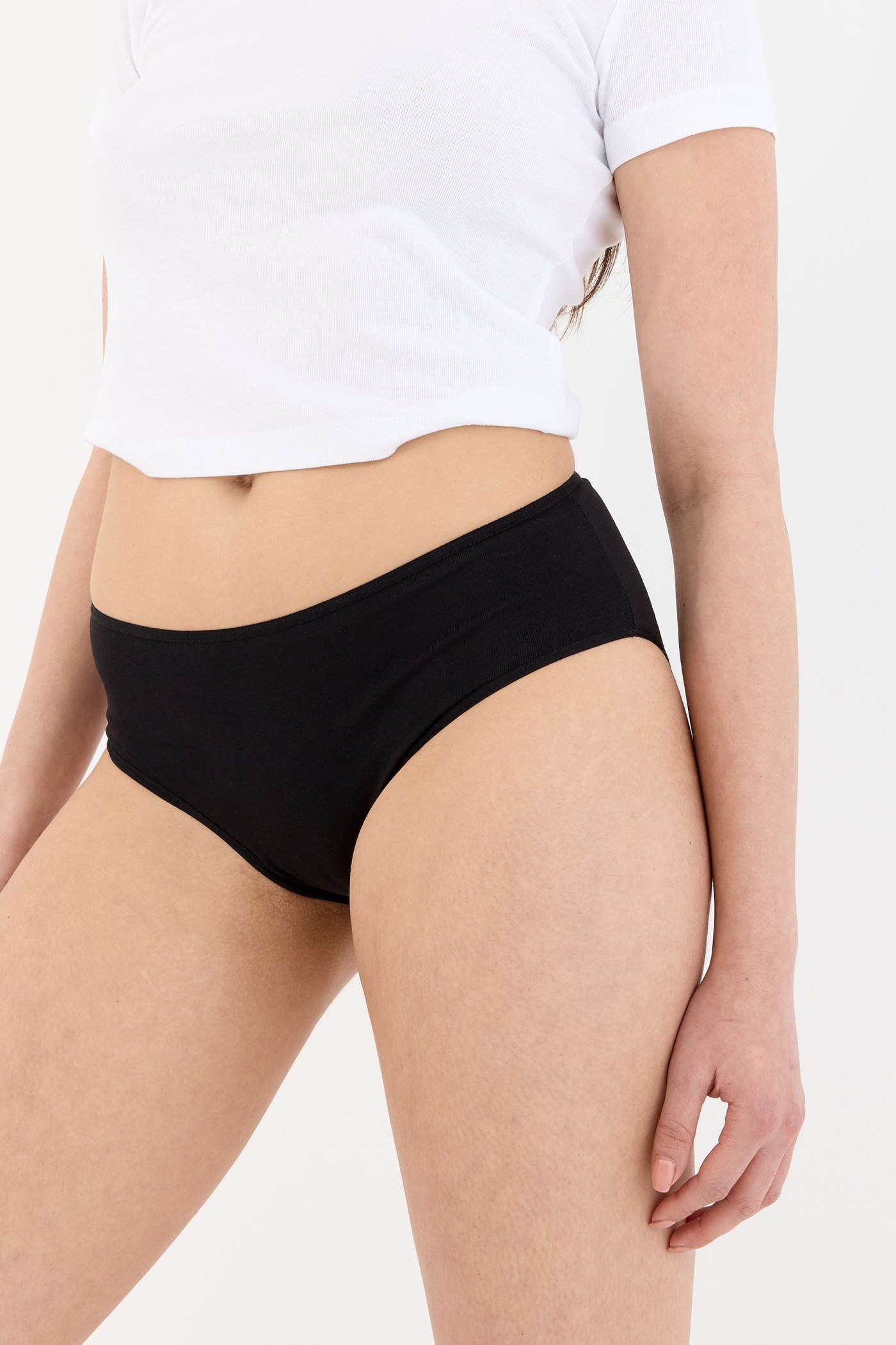 Air Siyah Yüksek Bel Slip Külot