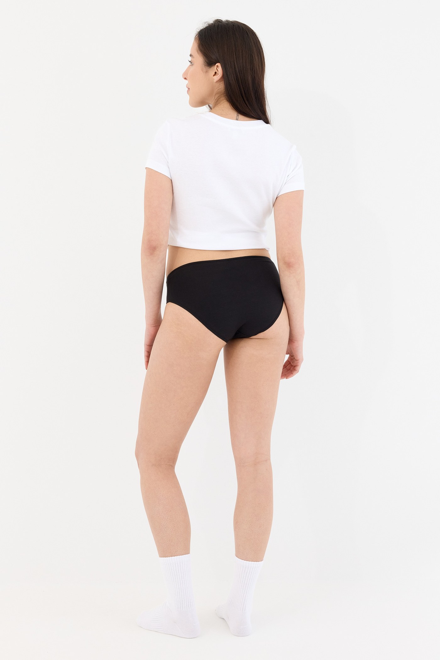 Air Siyah Yüksek Bel Slip Külot