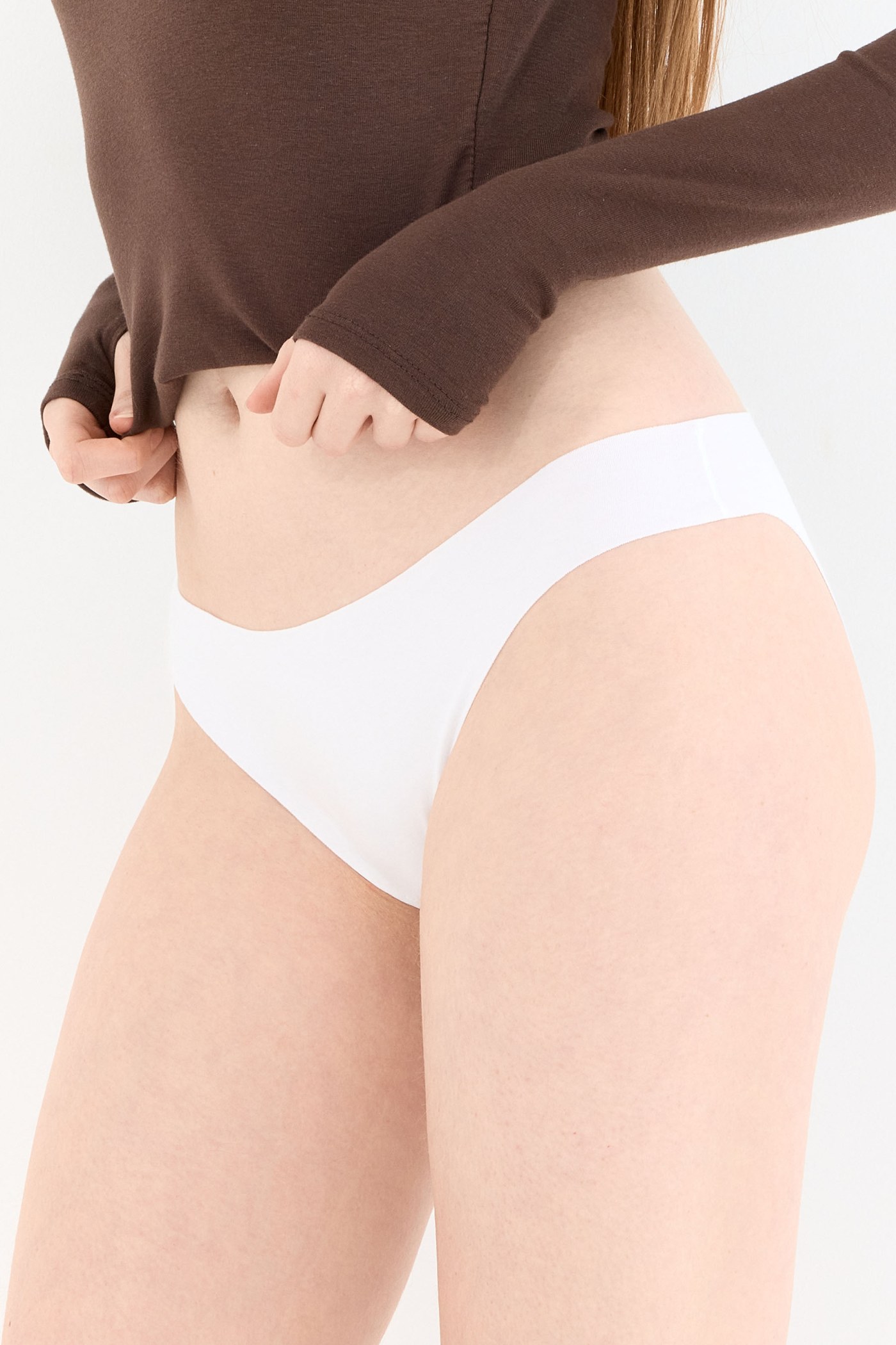 Shade Dikişsiz Slip Külot Beyaz