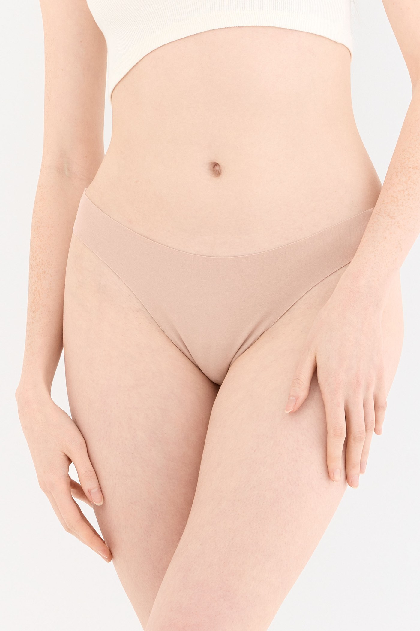 Shade Dikişsiz Tanga Külot Ten