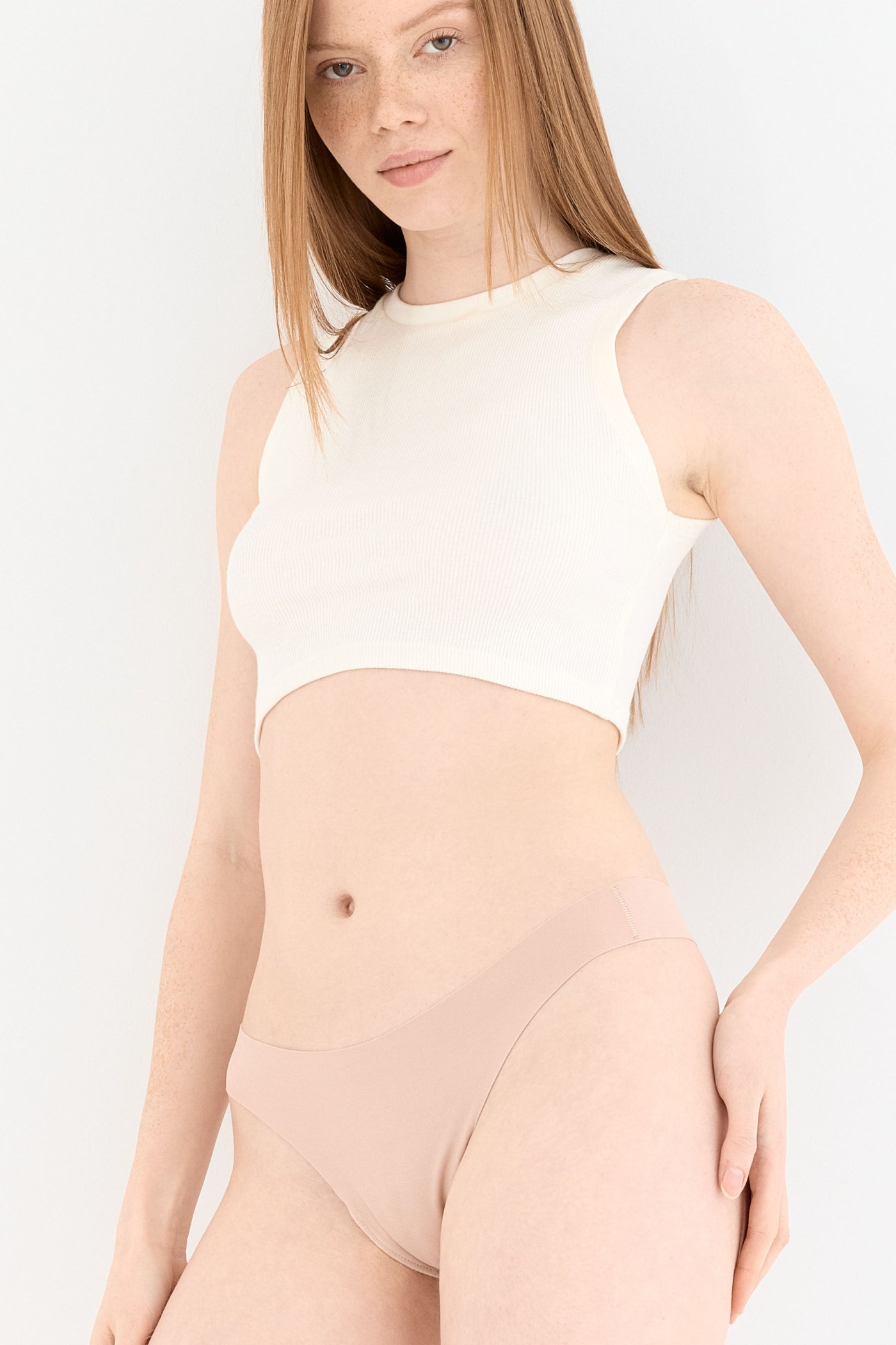 Shade Dikişsiz Tanga Külot Ten