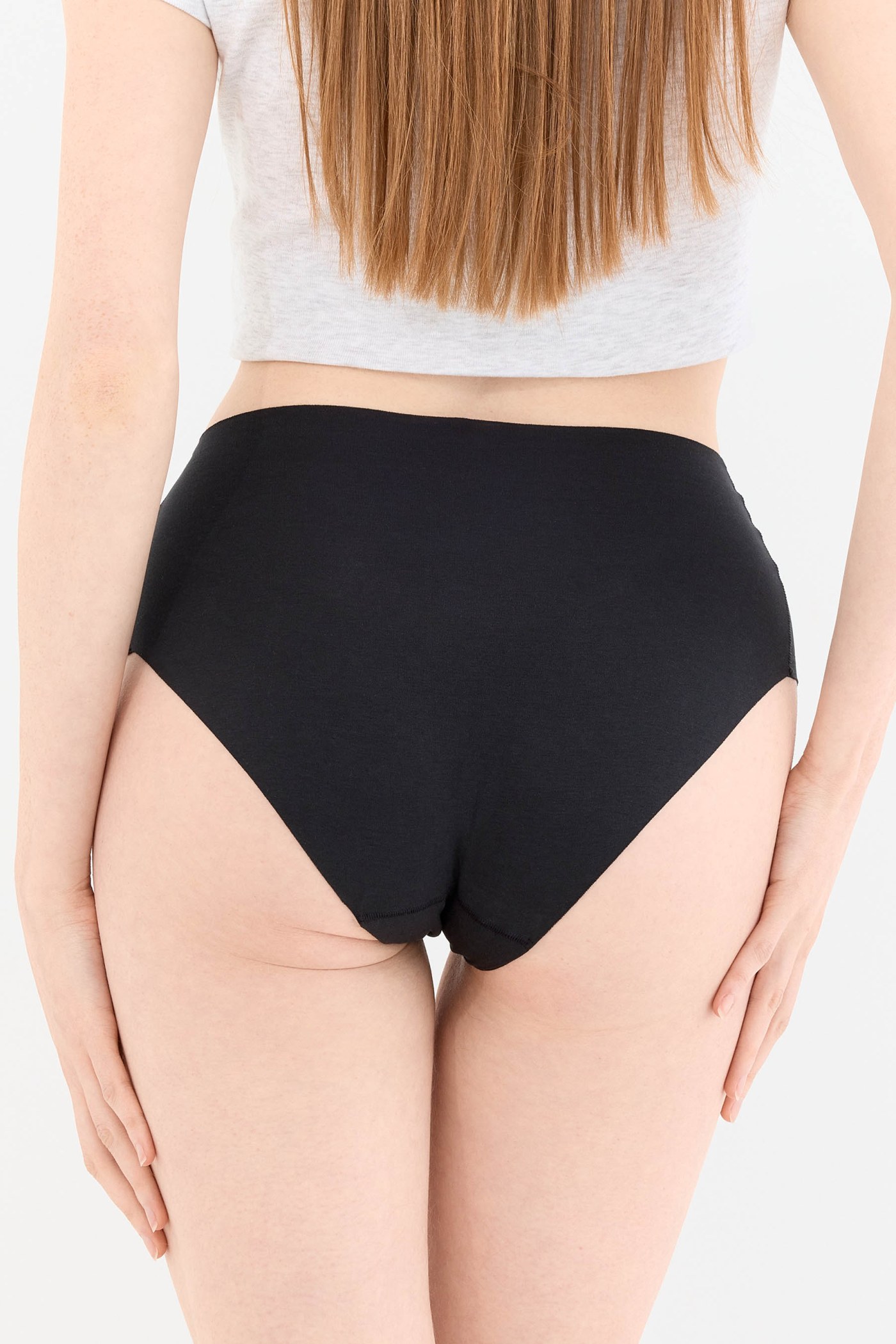 Shade Dikişsiz Yüksek Bel Slip Külot Siyah