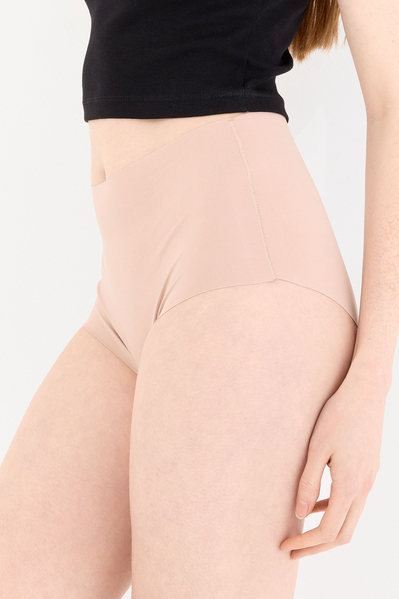 Shade Dikişsiz Yüksek Bel Slip Külot Ten