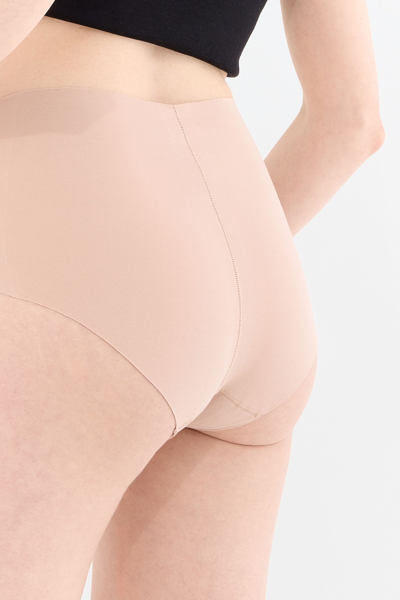 Shade Dikişsiz Yüksek Bel Slip Külot Ten