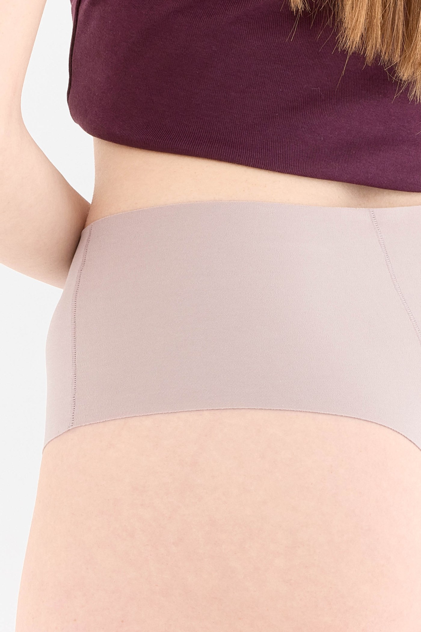 Shade Dikişsiz Yüksek Bel Tanga Külot Leylak