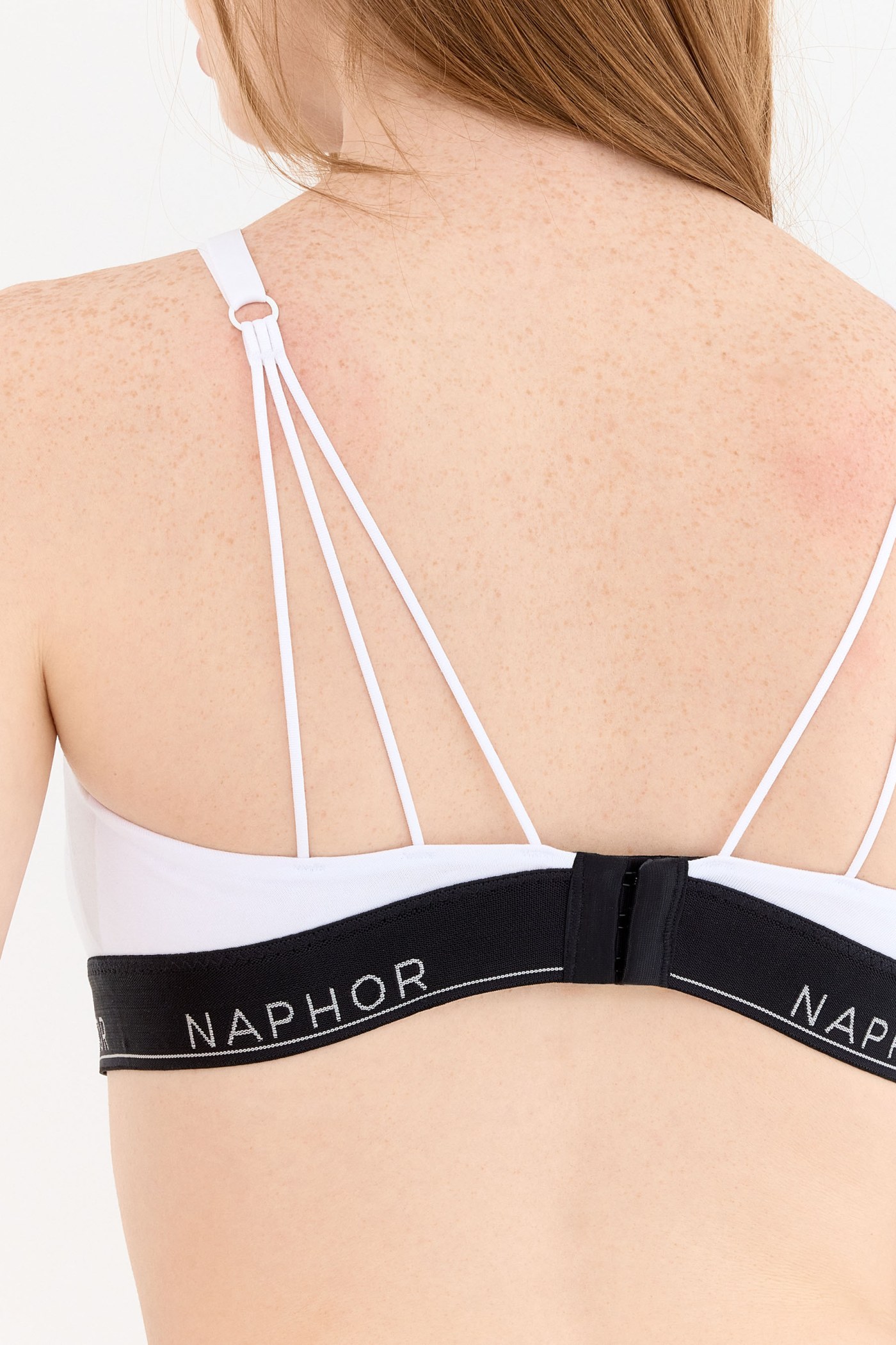 Signature Noir White Strap Detail Bralette