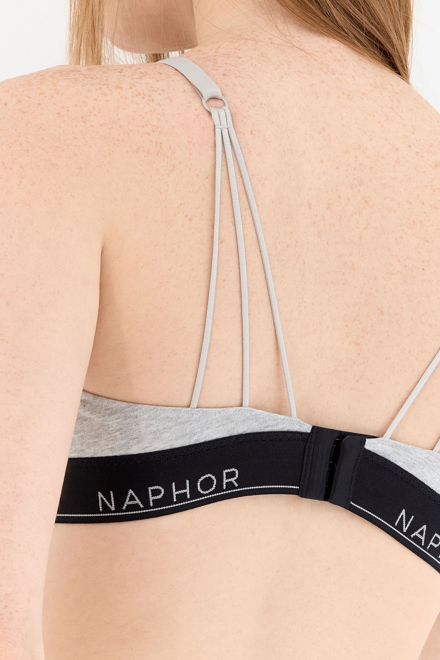 Signature Noir Gray Strap Detail Bralette