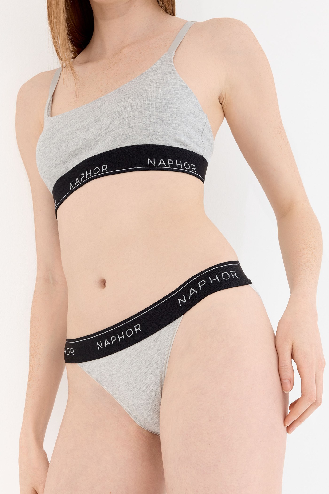 Signature Noir Gray Strap Detail Bralette