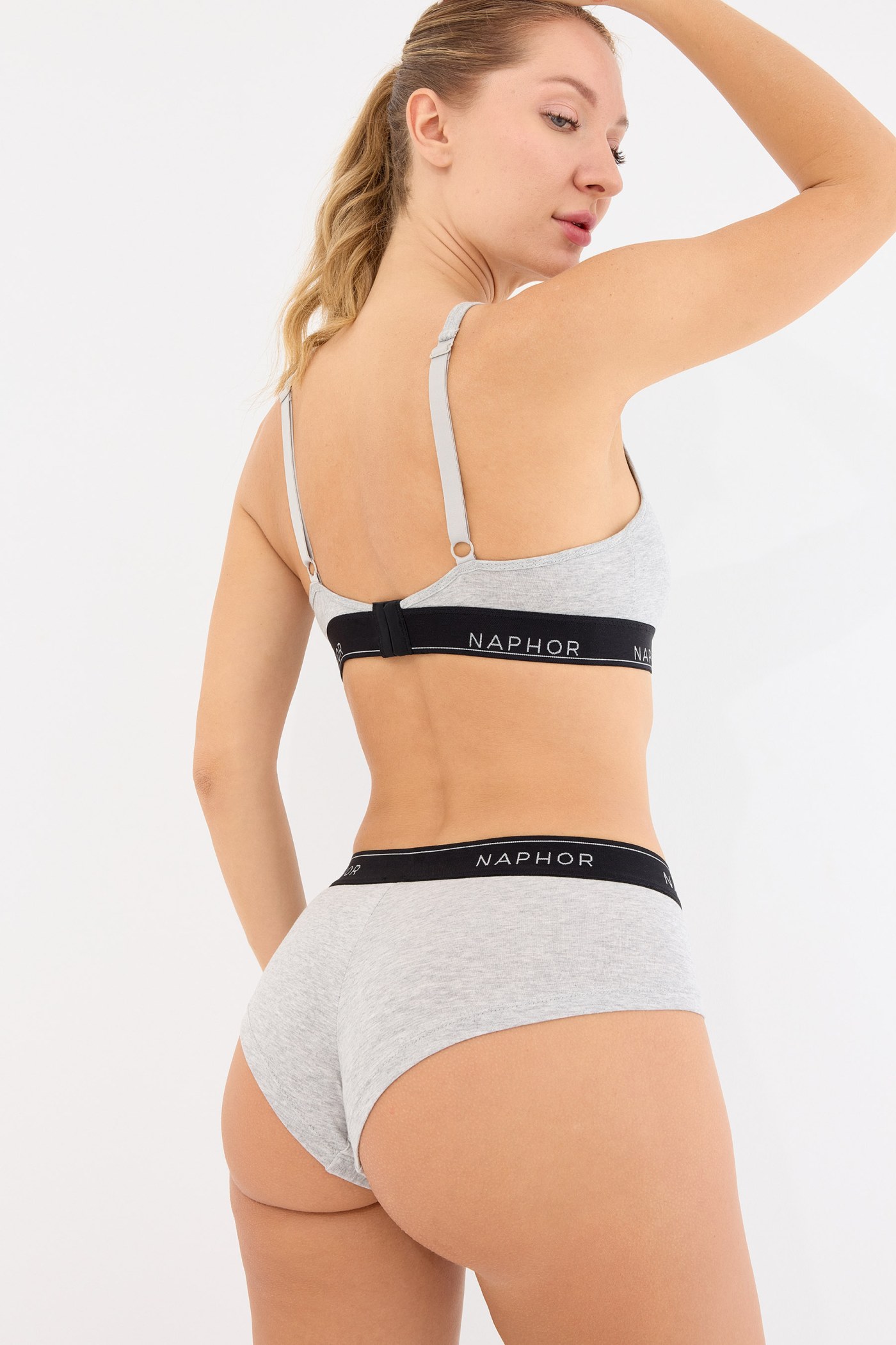 Signature Noir Gri Boyshort Külot