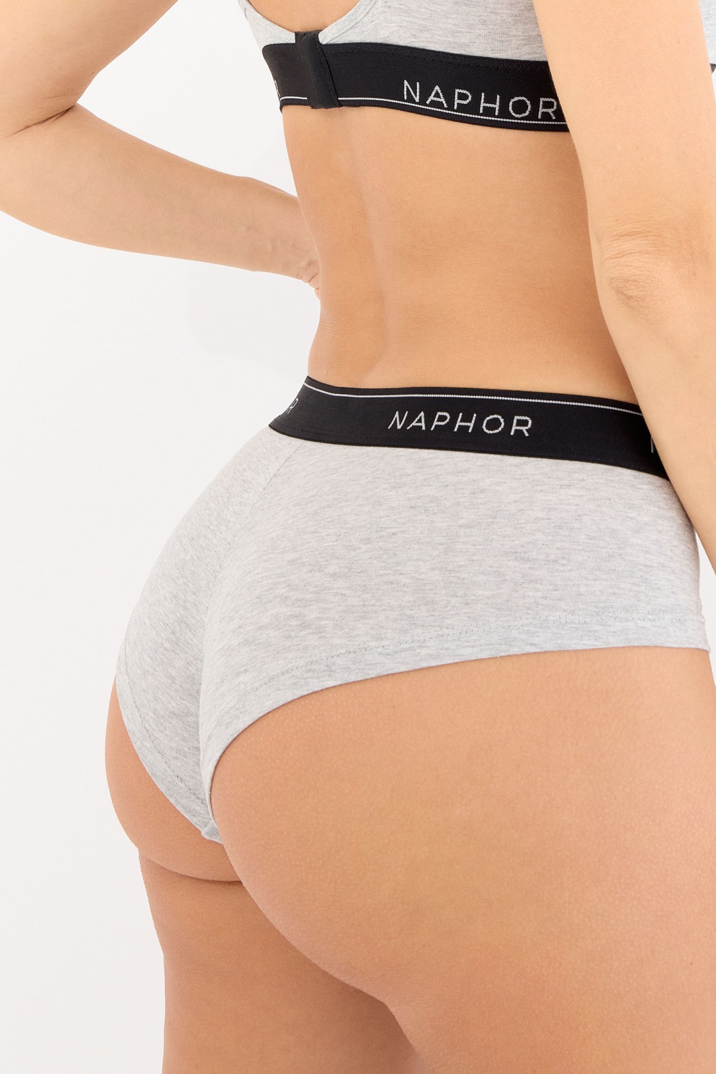 Signature Noir Gri Boyshort Külot