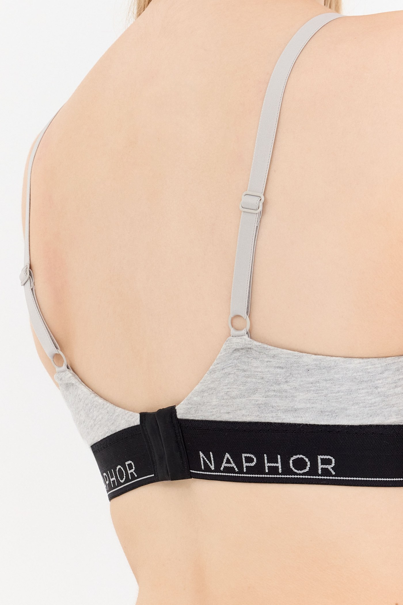 Signature Noir Gray Padded Wireless Bra