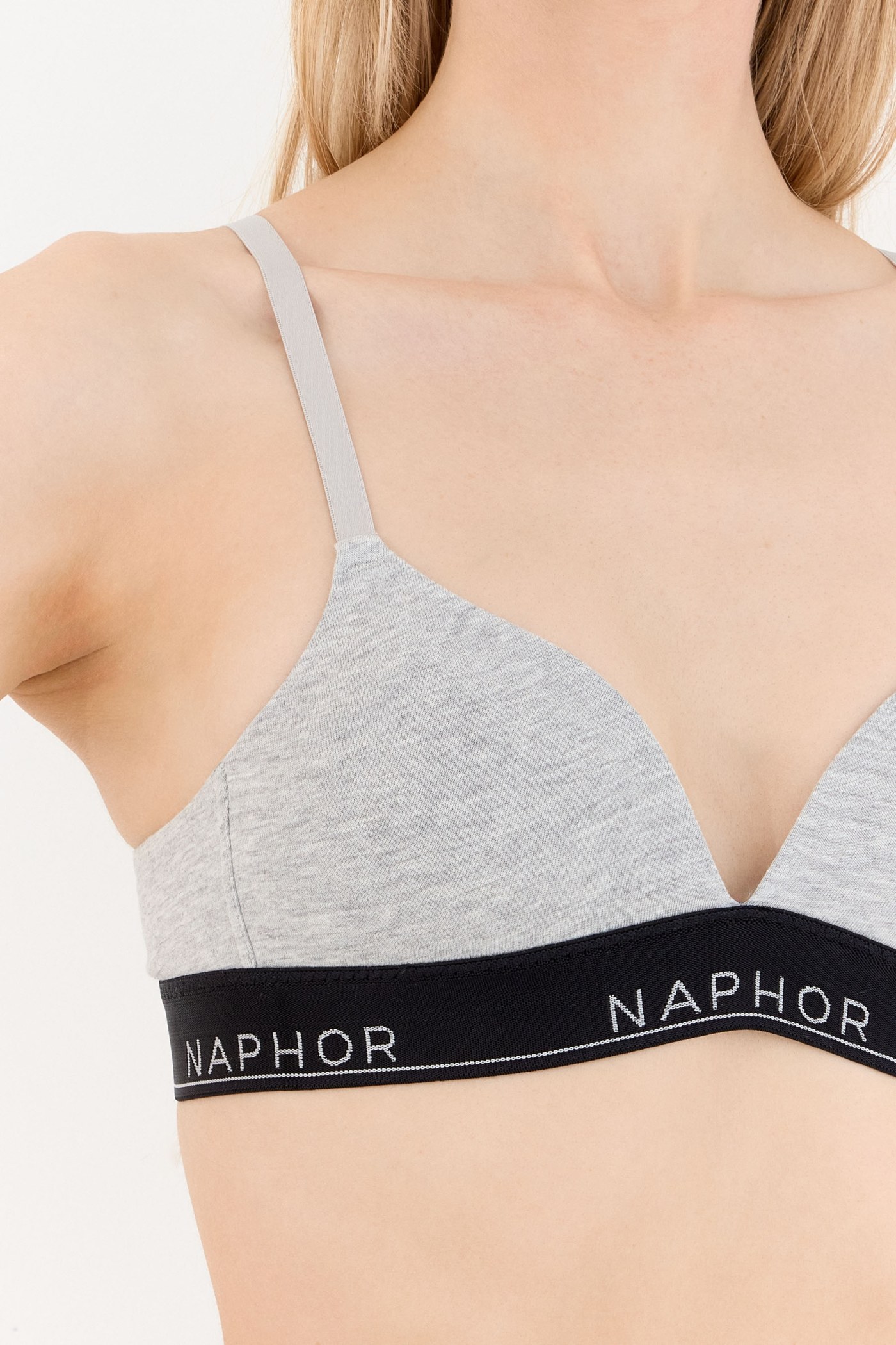 Signature Noir Gray Padded Wireless Bra
