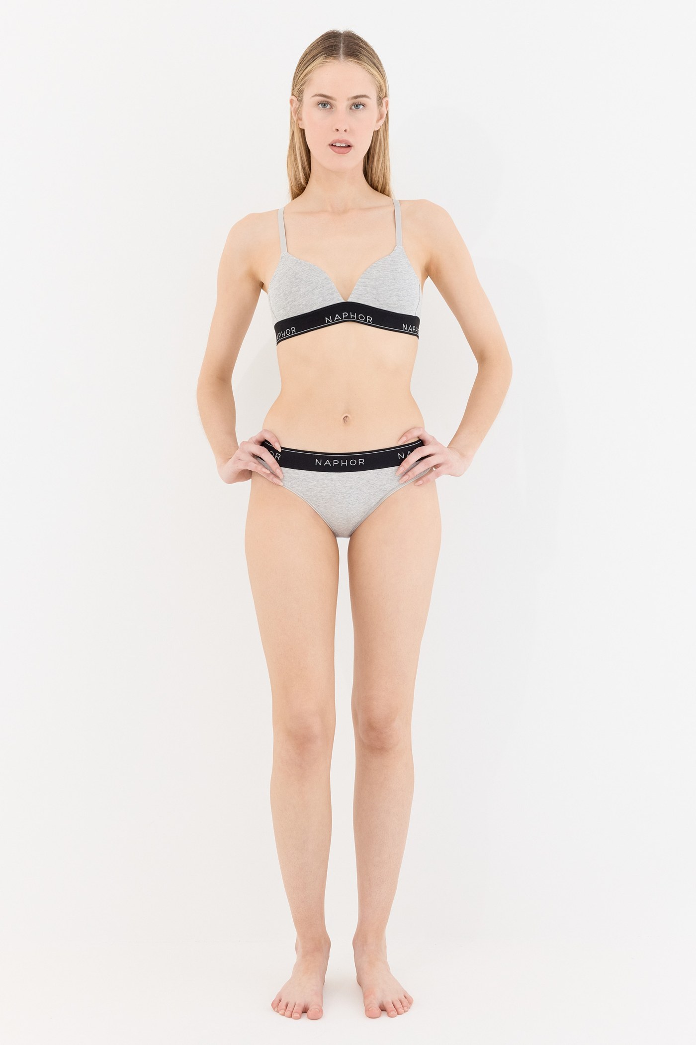Signature Noir Gray Padded Wireless Bra