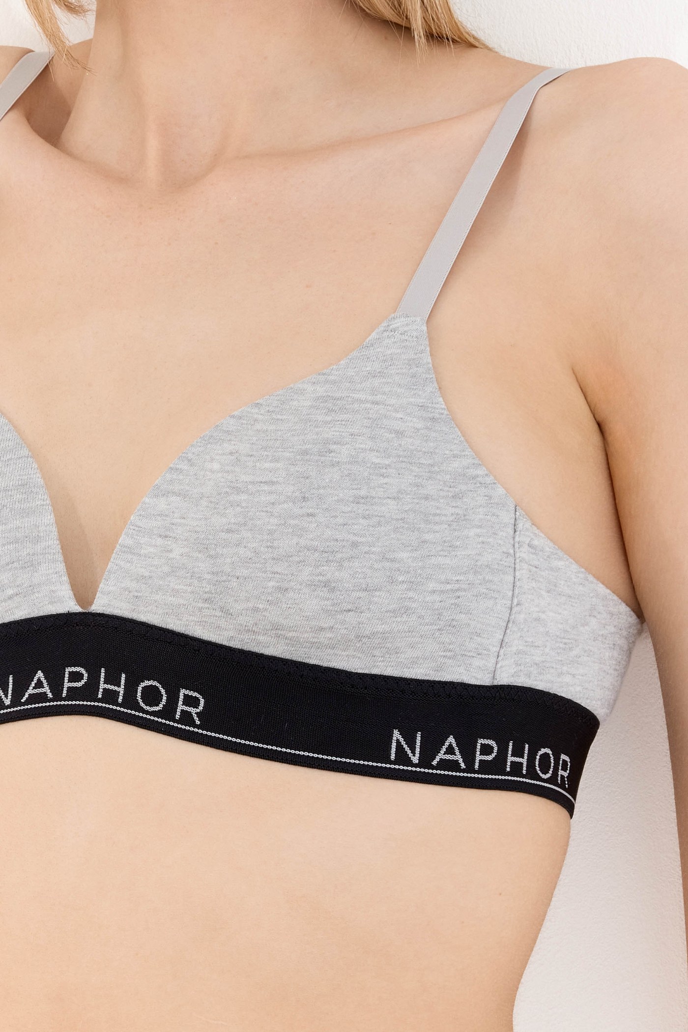 Signature Noir Gray Padded Wireless Bra
