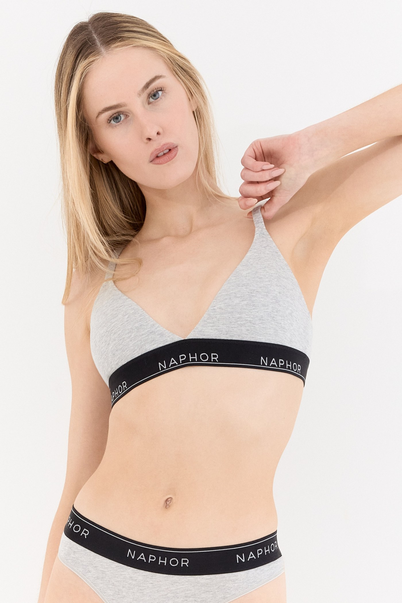 Signature Noir Gray Triangle Bra
