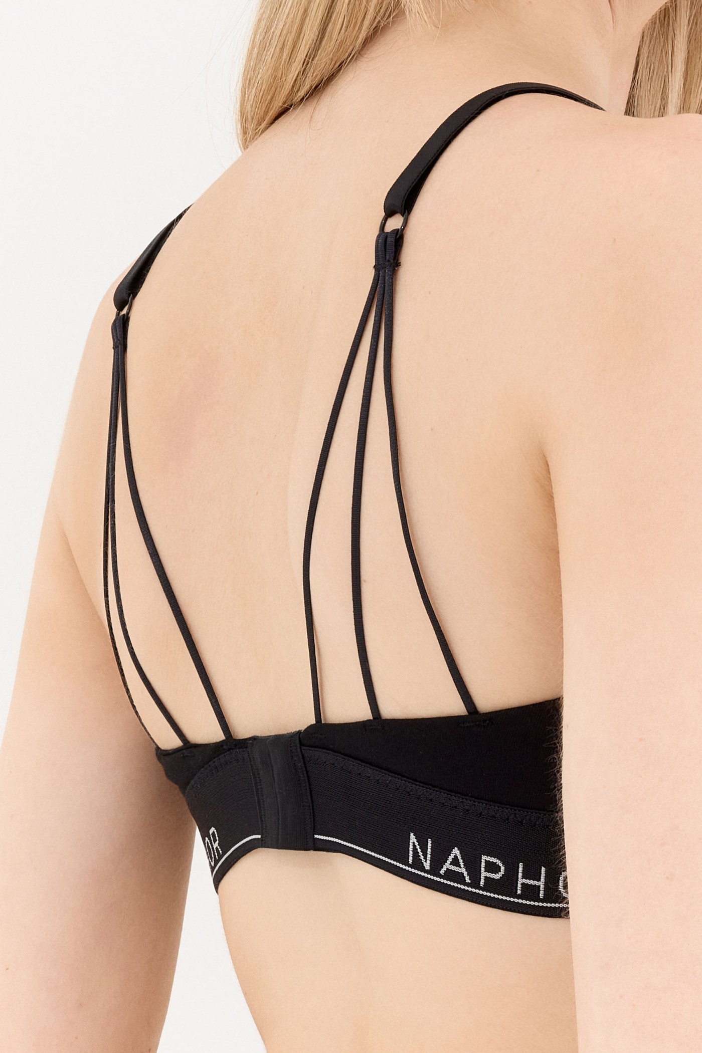 Signature Noir Black Strap Detail Bralette