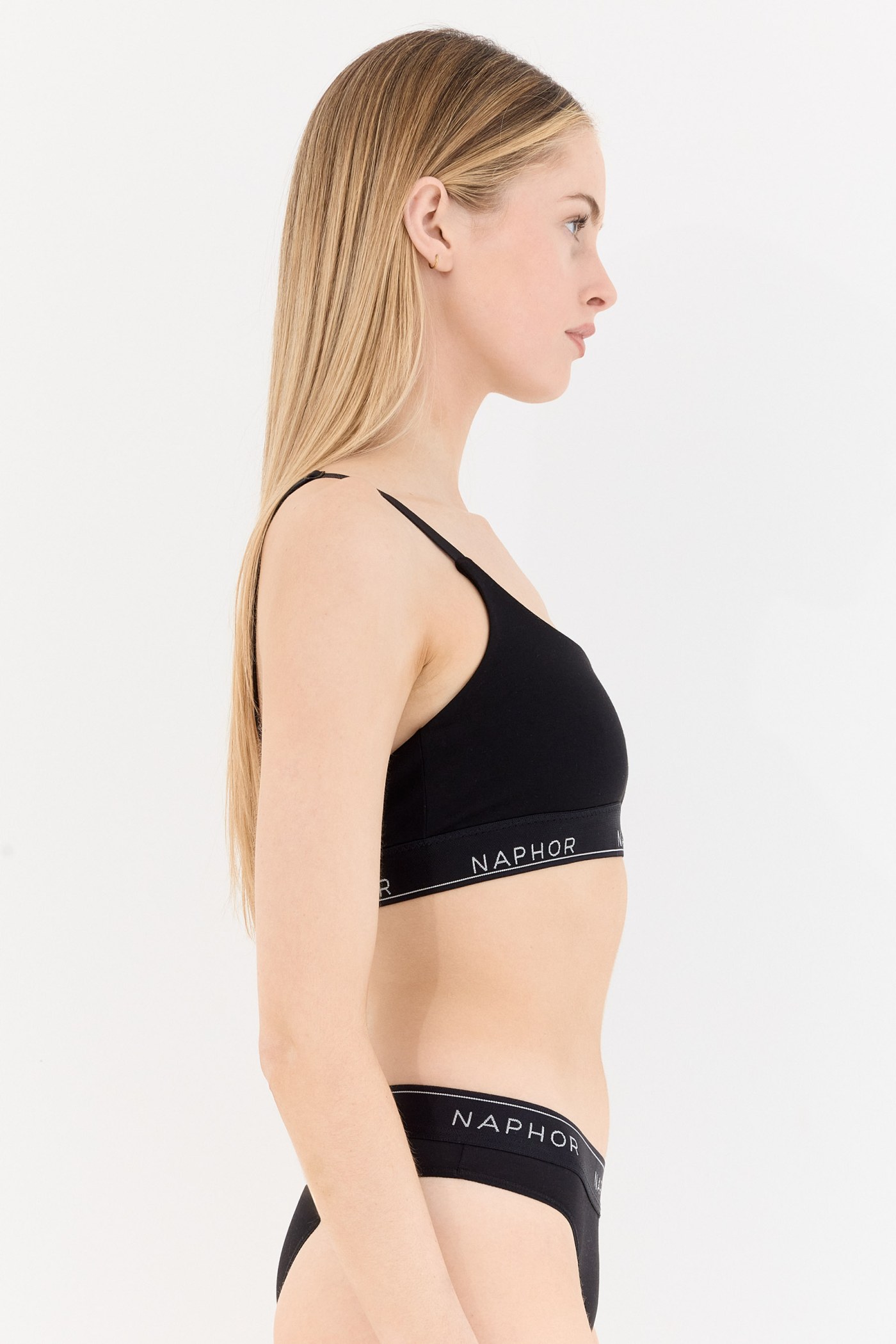 Signature Noir Black Strap Detail Bralette