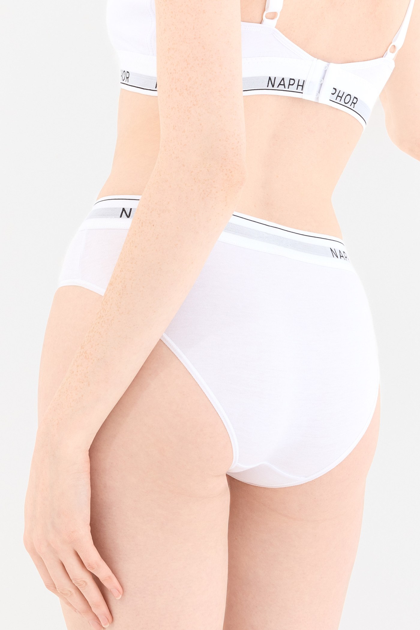 Signature Perle Beyaz Yüksek Bel Slip Külot