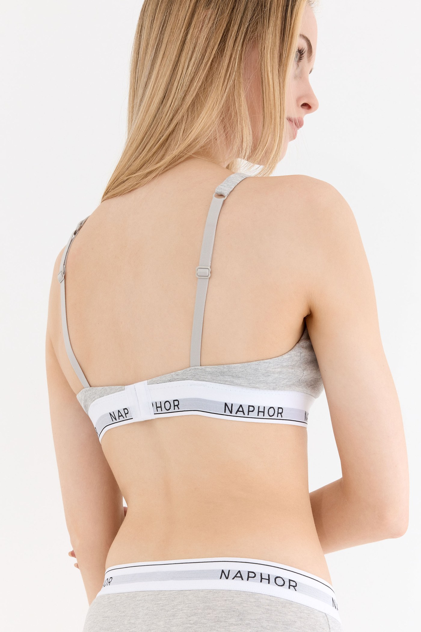 Signature Perle Gray Triangle Bra