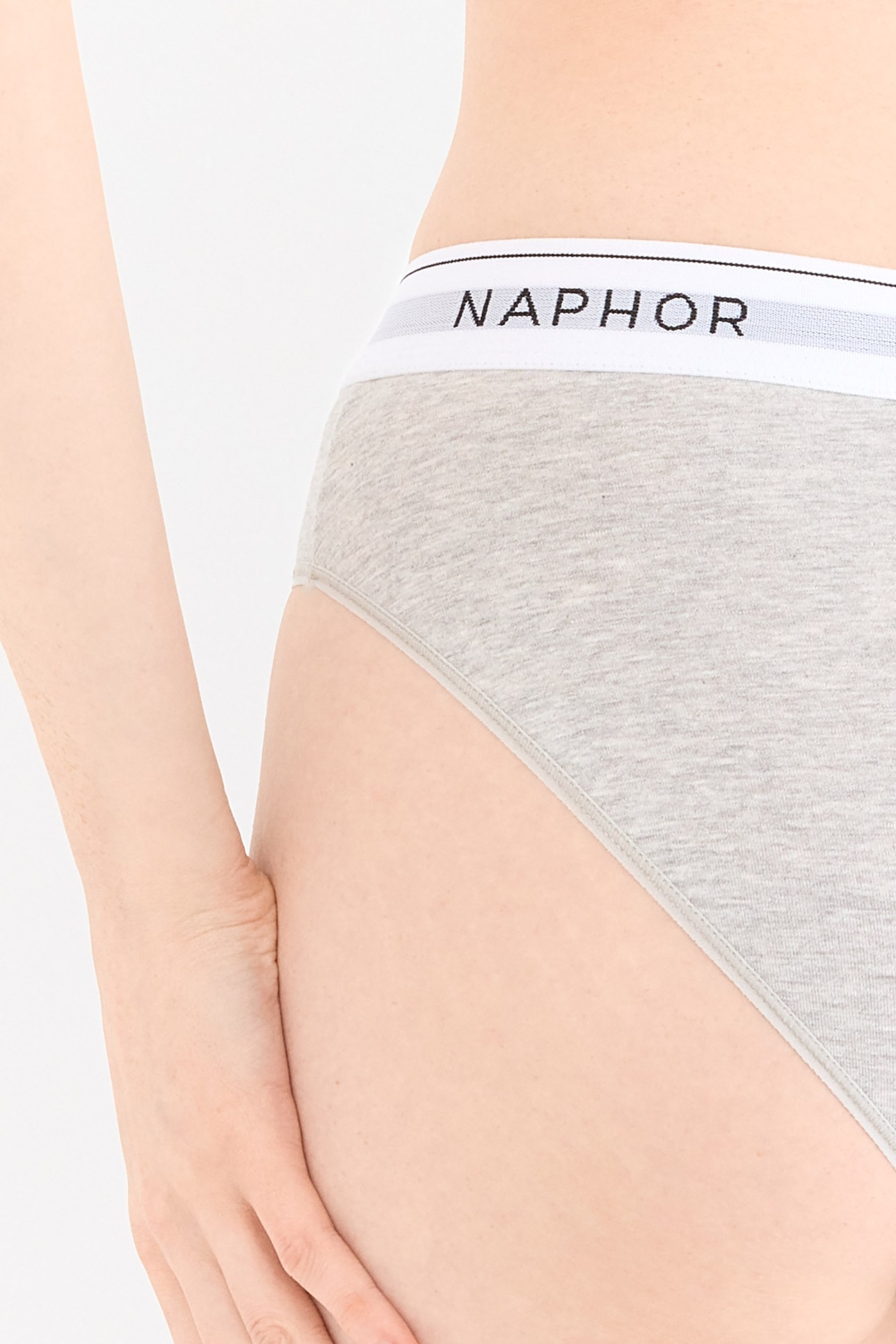 Signature Perle Gri Yüksek Bel Slip Külot