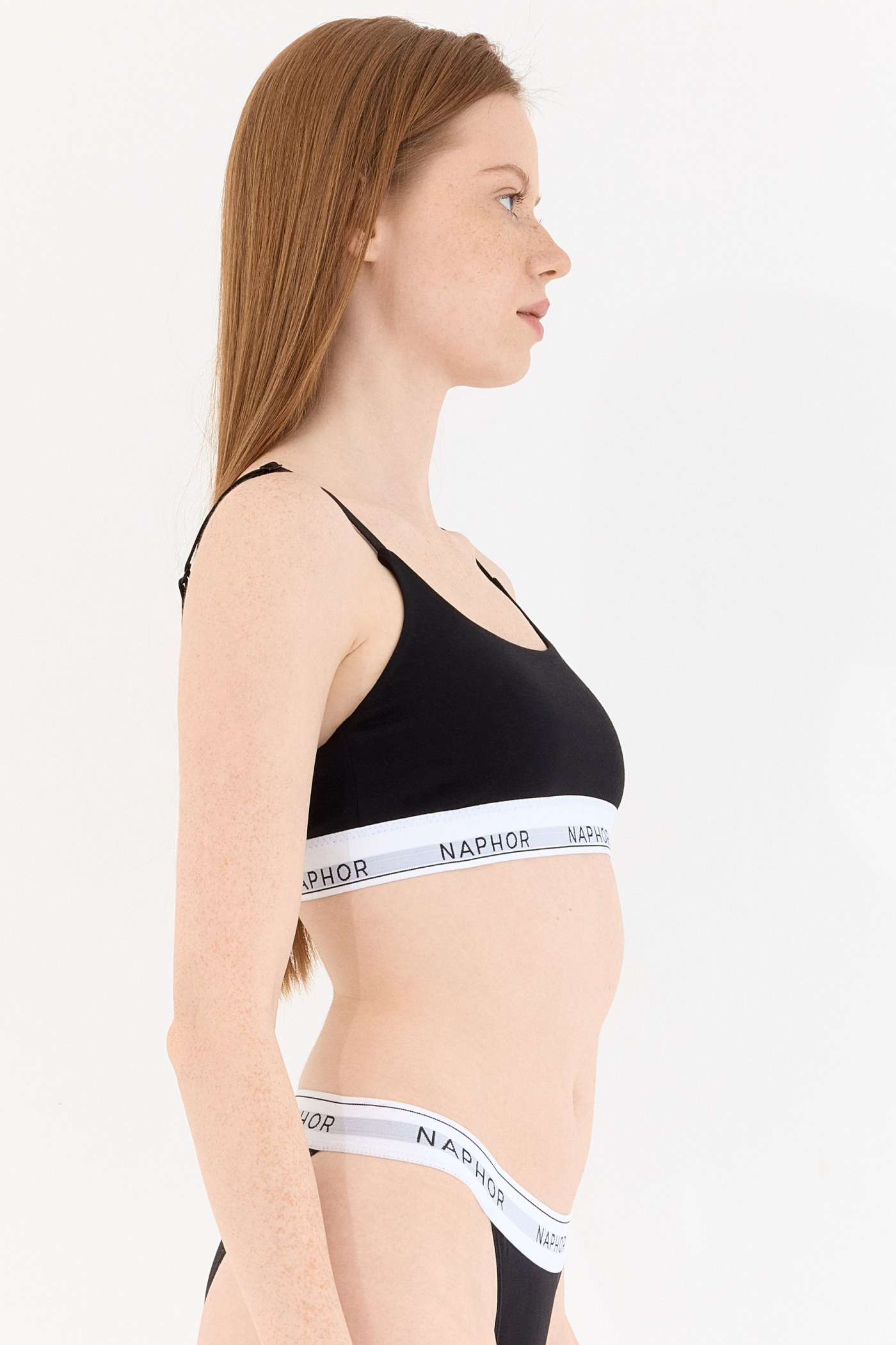Signature Perle Black Strap Detail Bralette