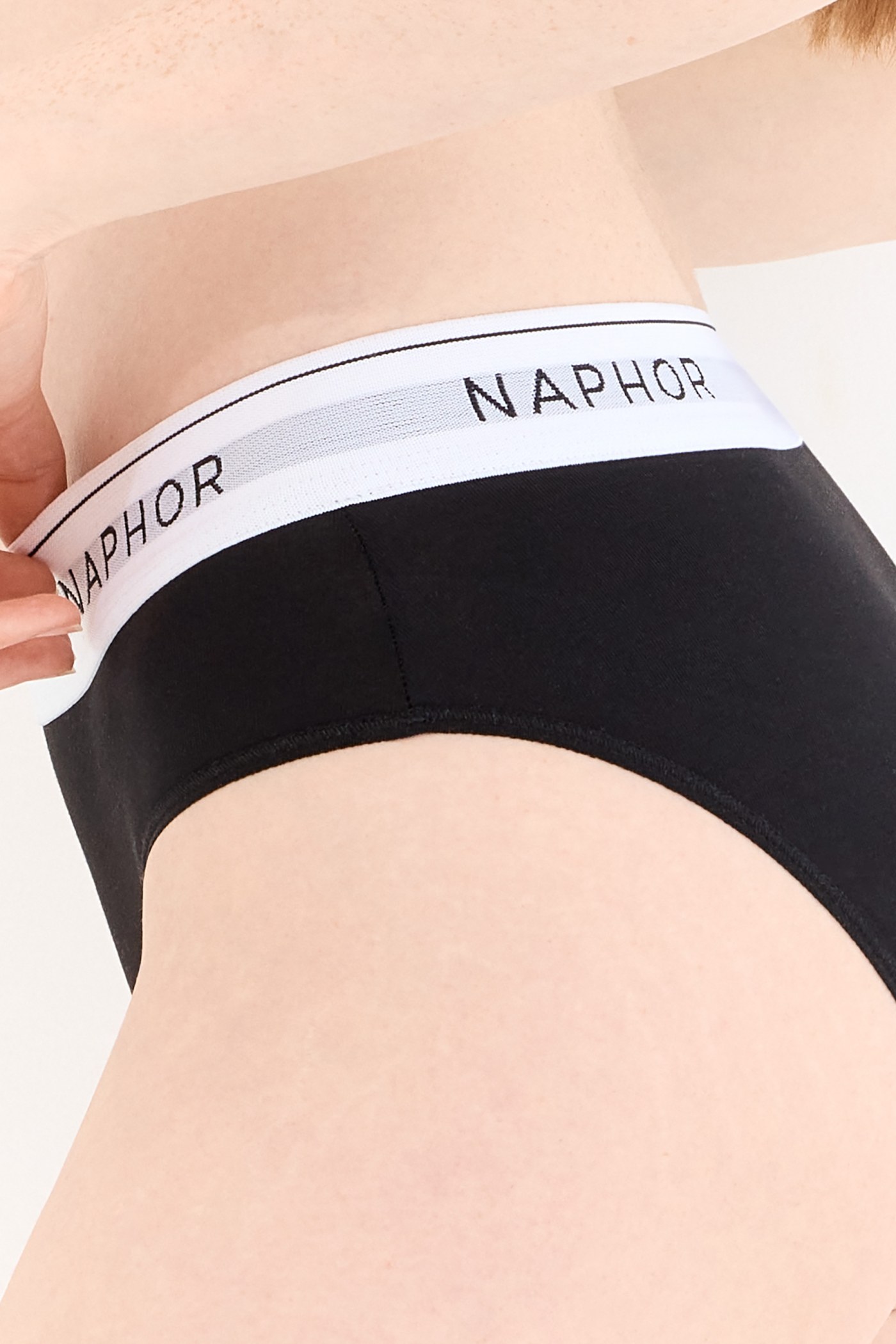 Signature Perle Siyah Yüksek Bel Slip Külot