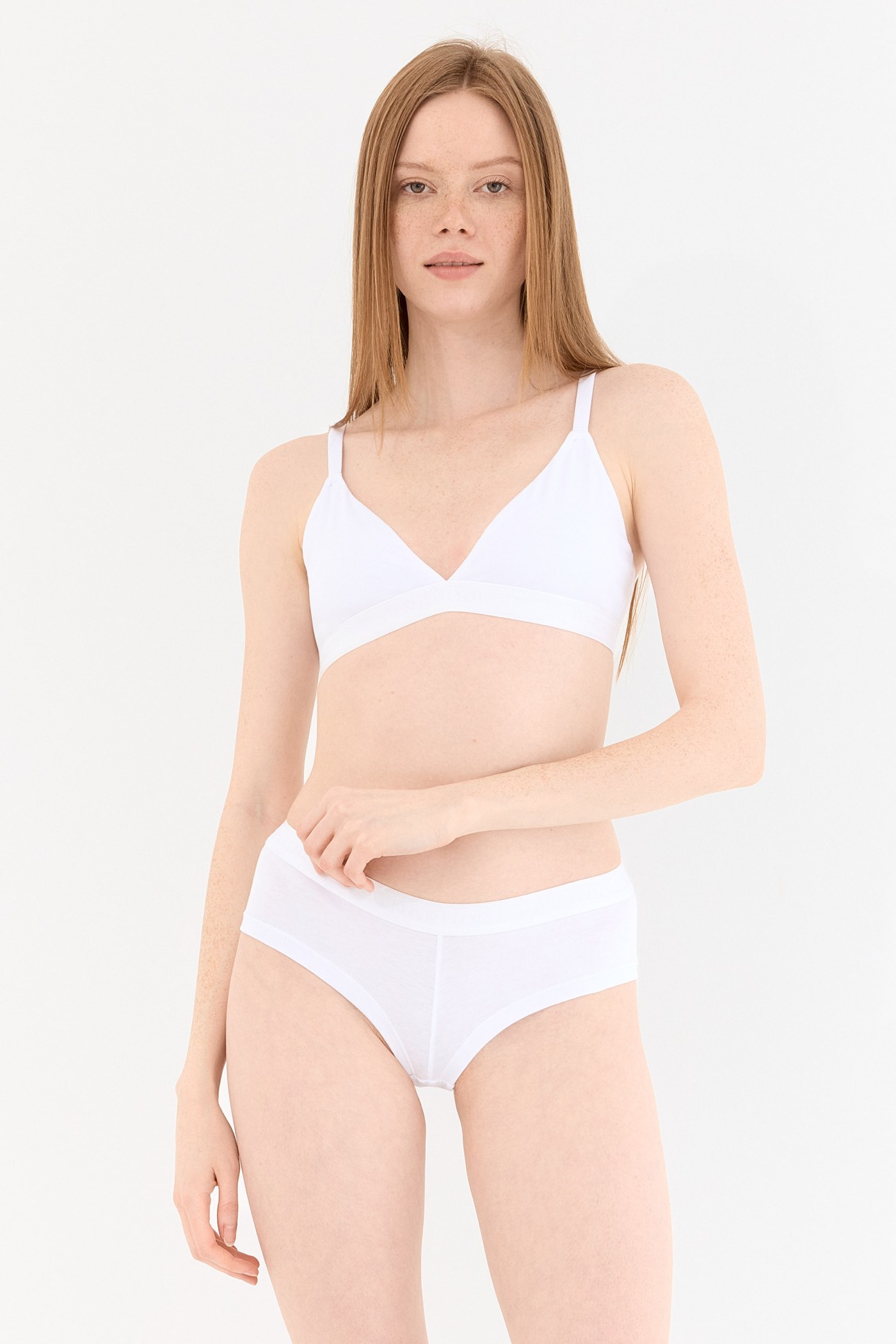 Touch Beyaz Boyshort Külot