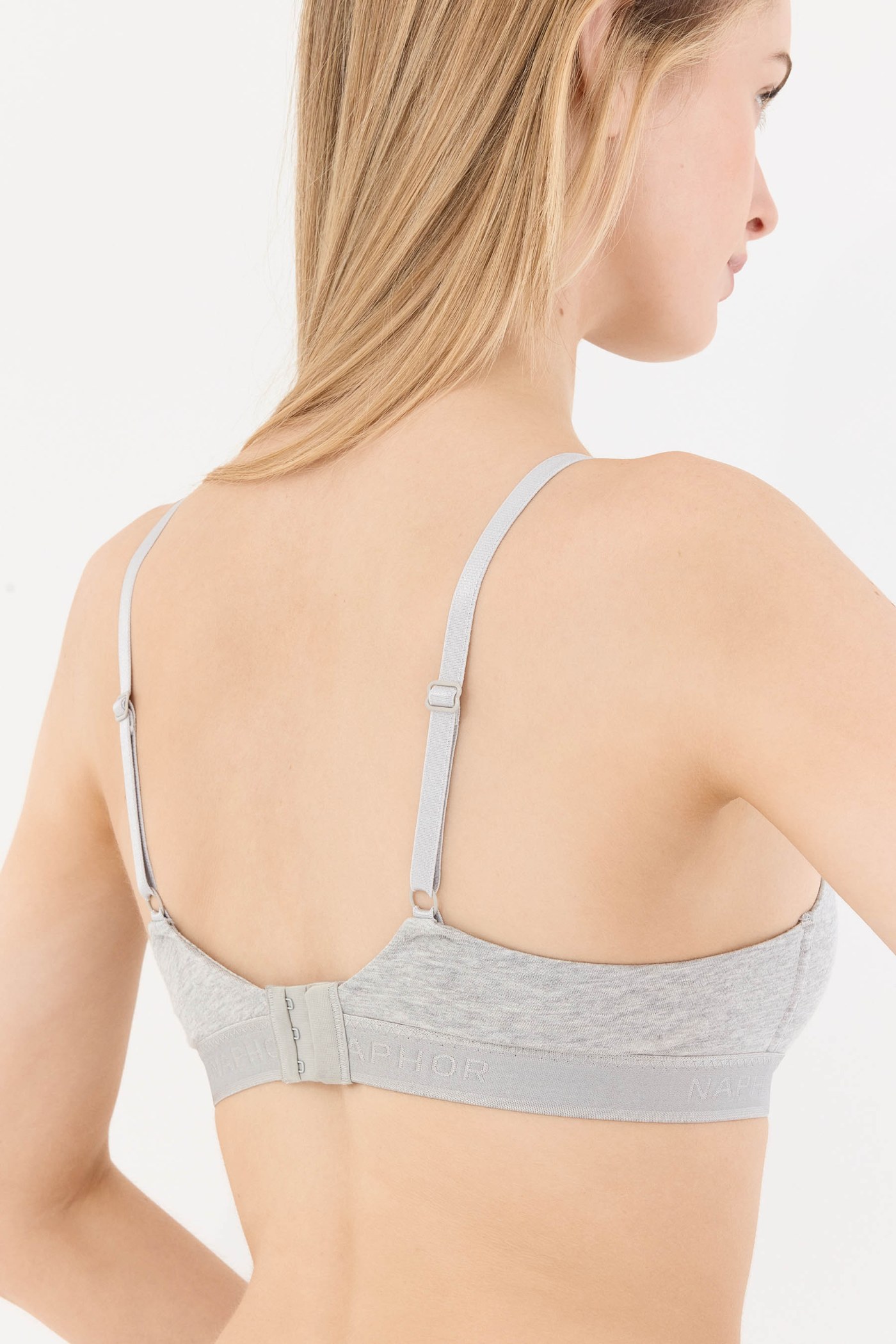 Touch Gri Kaplı Balensiz Sütyen