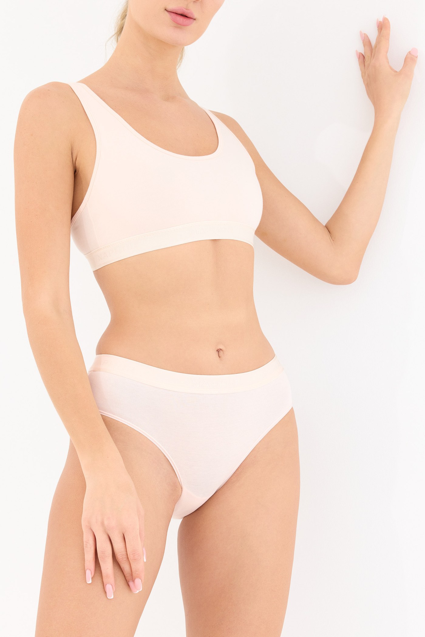 Touch Pudra Yüksek Bel Slip Külot