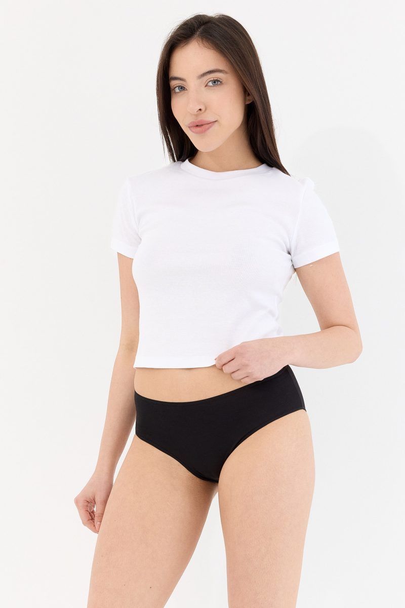 Air Siyah Yüksek Bel Slip Külot