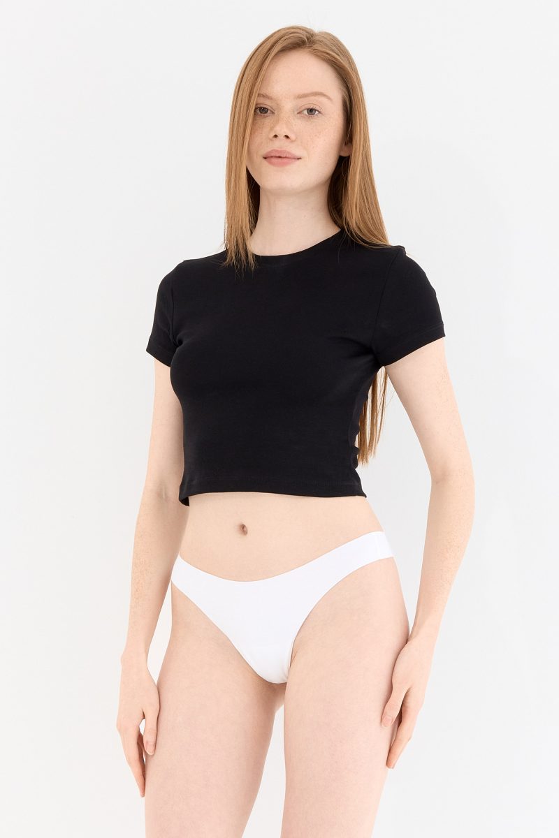 Shade Dikişsiz Tanga Külot Beyaz