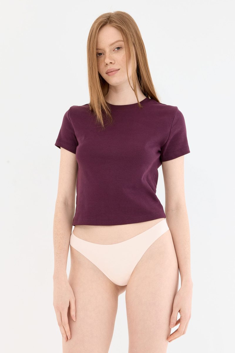 Shade Dikişsiz Tanga Külot Pudra