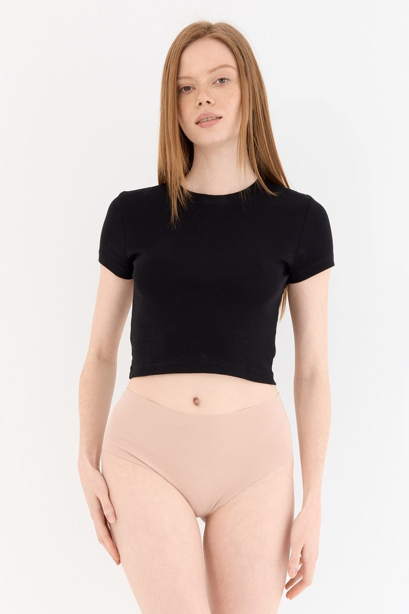 Shade Dikişsiz Yüksek Bel Tanga Külot Ten