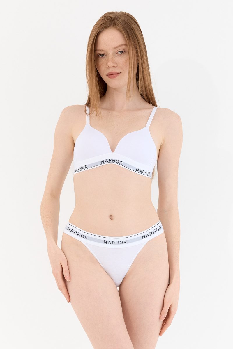 Signature Perle White Padded Wireless Bra