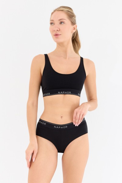 Signature Noir Black Boyshort