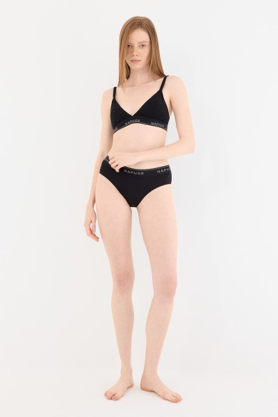 Signature Noir Siyah Yüksek Bel Slip Külot