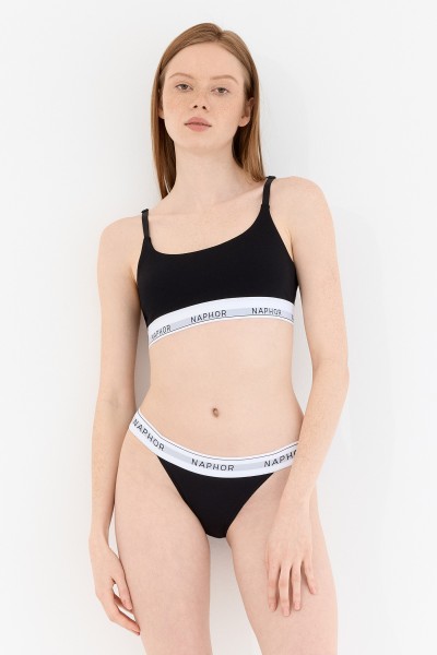 Signature Perle Black Bikini Brief