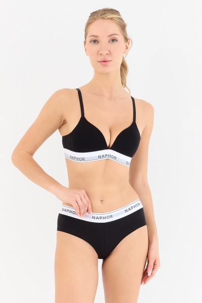 Signature Perle Black Boyshort