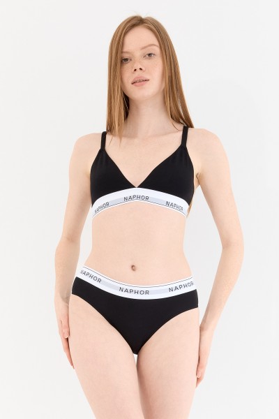 Signature Perle Black High Waist Slip