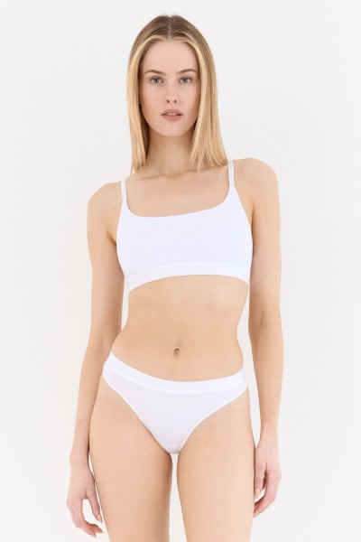 Touch Beyaz Askı Detaylı Bralet Sütyen