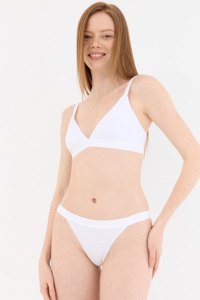 Touch Beyaz Bikini Külot