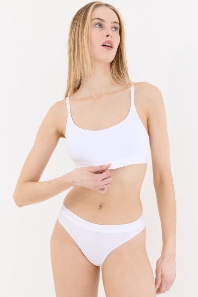 Touch Beyaz Brazilian Külot