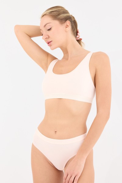 Touch Pudra Yüksek Bel Slip Külot