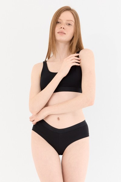 Touch Siyah Boyshort Külot